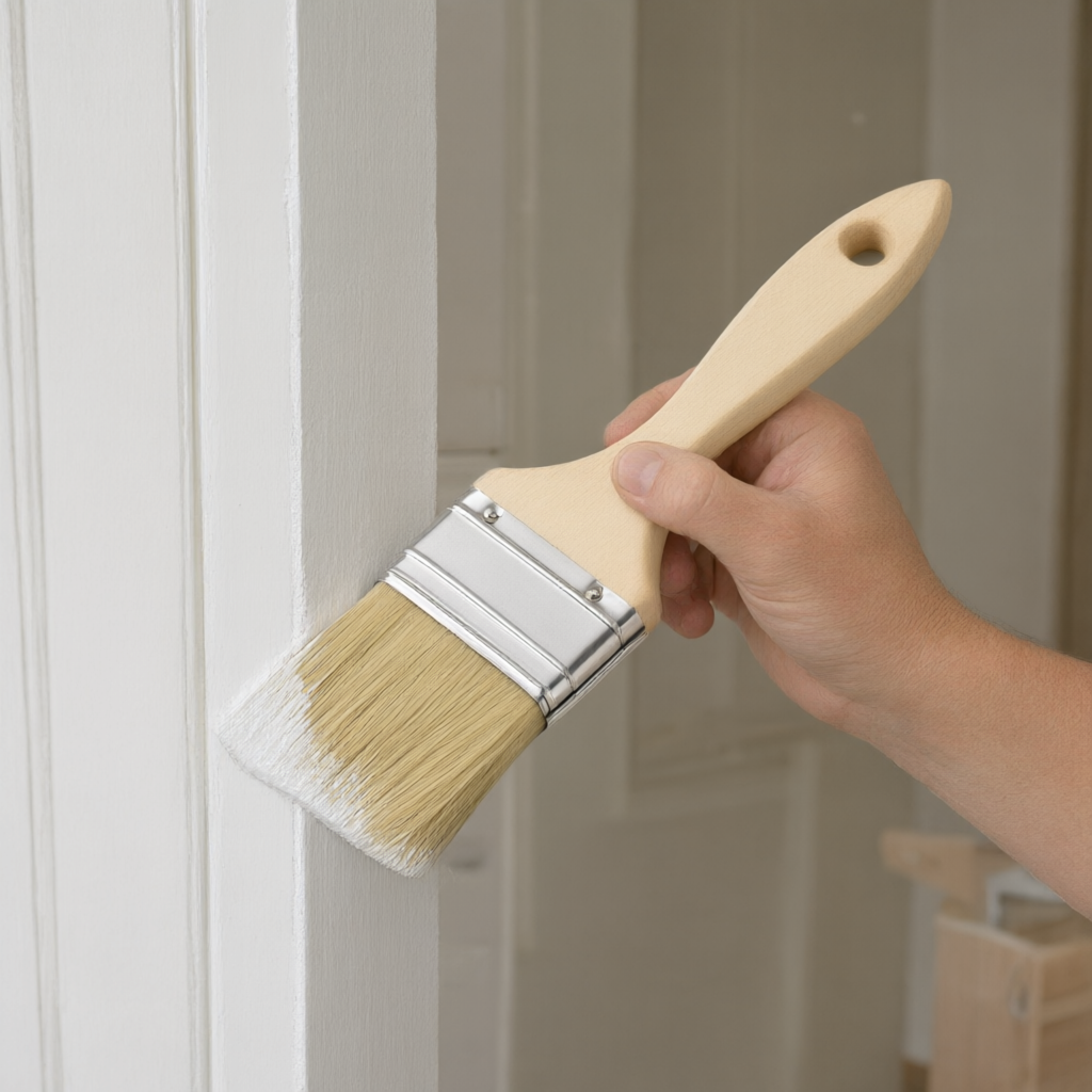 Angled Paint Brush — painting scene