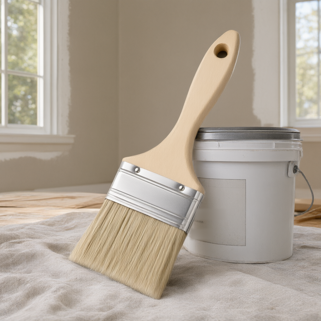 Flat Paint Brush — painting scene