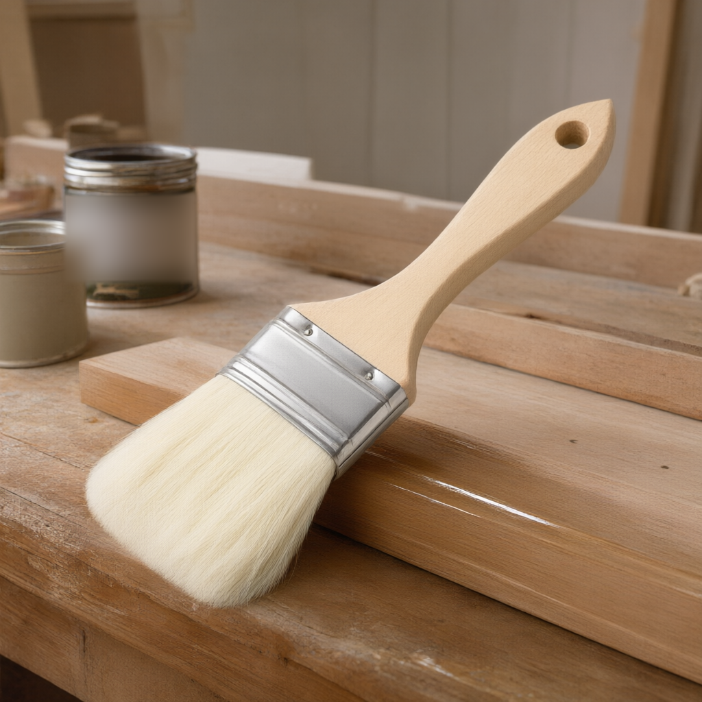 Soft Bristle Paint Brush — painting scene