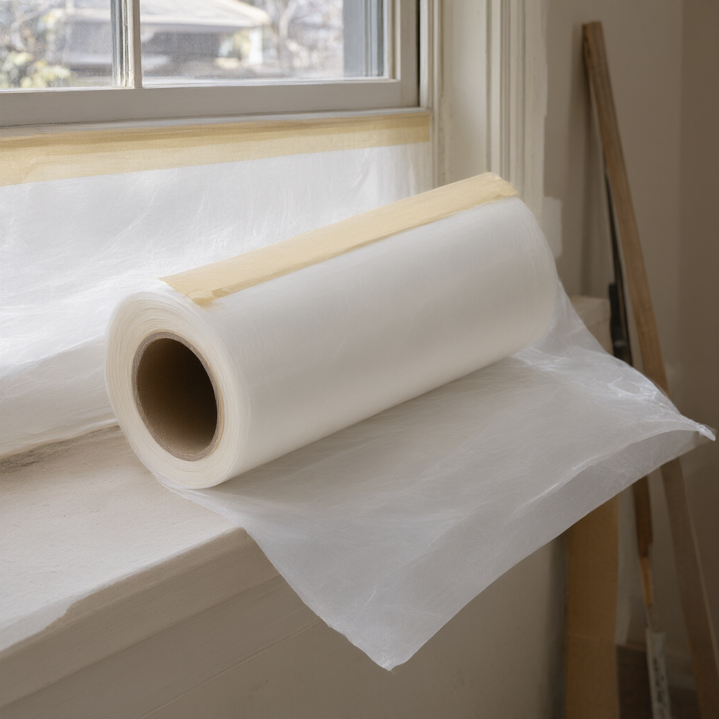 Taped Masking Film — painting scene